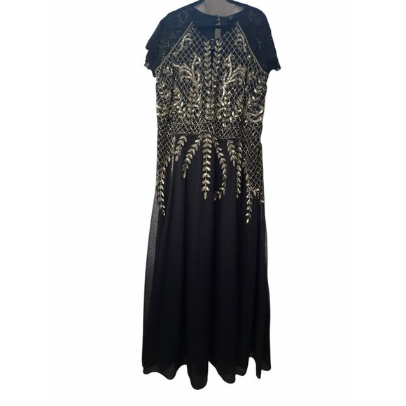 Joanna Hope Navy Beaded Gown - Size 30 - Picture 3 of 16